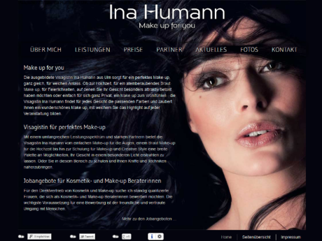 Webdesign Berlin - Visagistin & Stylistin Ina Humann aus Ulm