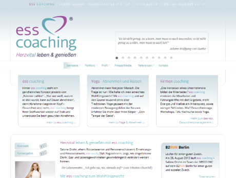 Webdesign Berlin - ess coaching Sabine Grohn